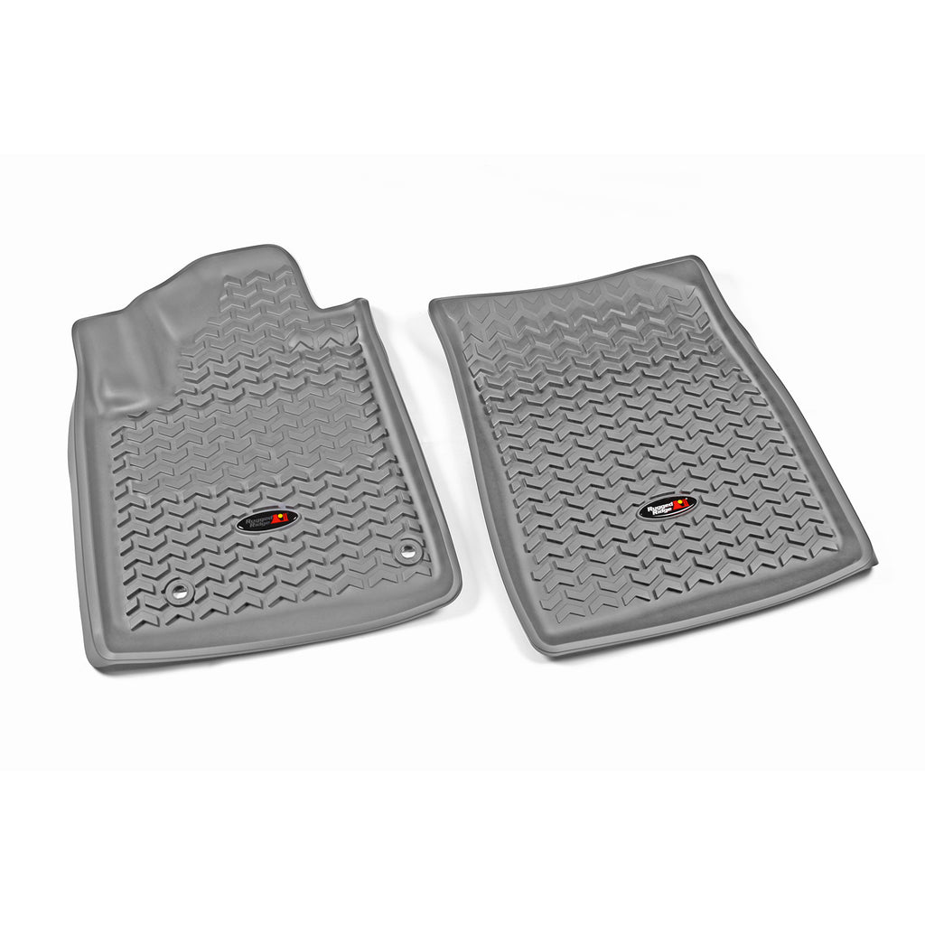 Rugged Ridge 84904.21 | Floor Liner, Front; Gray, 2012-2020 Toyota Sequoia / Tundra Regular / Double Cab / Crew Max