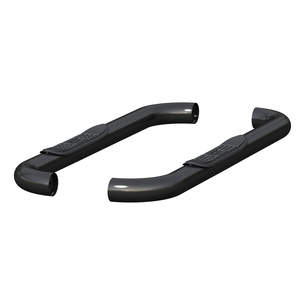 3" Round Black Stainless Side Bars Select Dodge Ram 1500 2500 3500