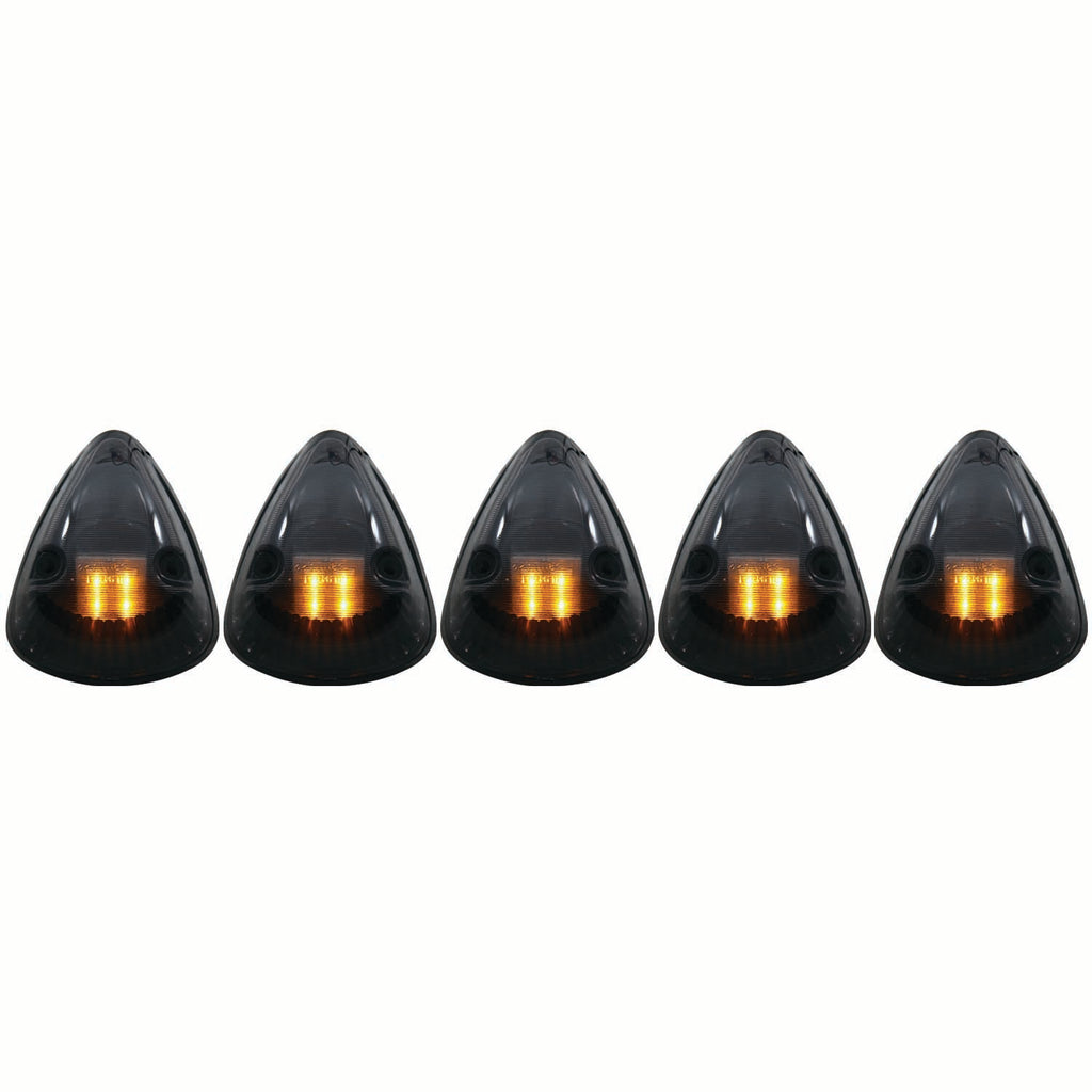 ANZO USA-861076 | Cab Roof Light Assembly; Smoke Lens; 5 pc.; LED Replacement For Factory Cab Lights Only; Does Not Incl. Harness;