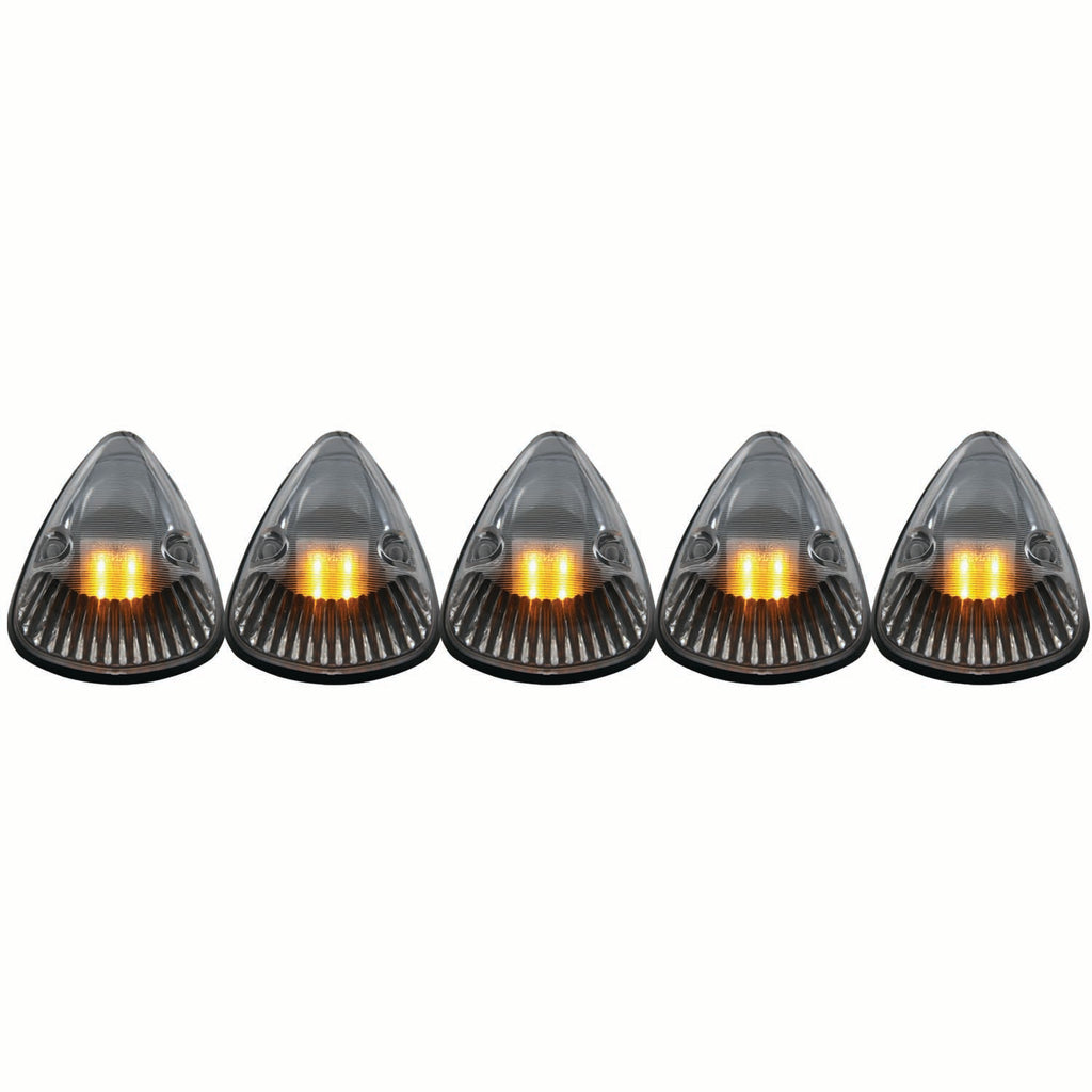 ANZO USA-861077 | Cab Roof Light Assembly; Clear Lens; 5 pc.; LED Replacement For Factory Cab Lights Only; Does Not Incl. Harness;
