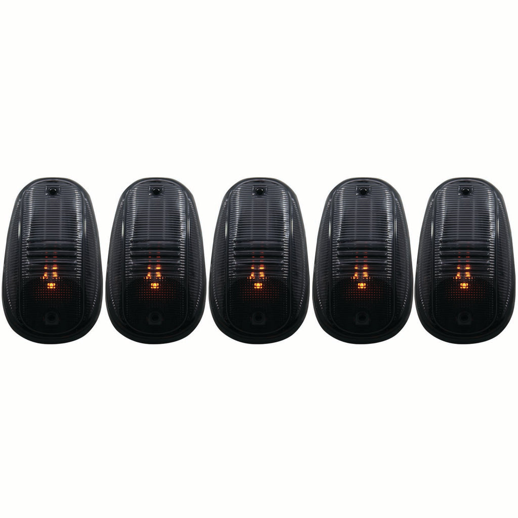 ANZO USA-861091 | Cab Roof Light Assembly; Smoke Lens; 5 pc.; LED Replacement For Factory Cab Lights Only; Does Not Incl. Harness;