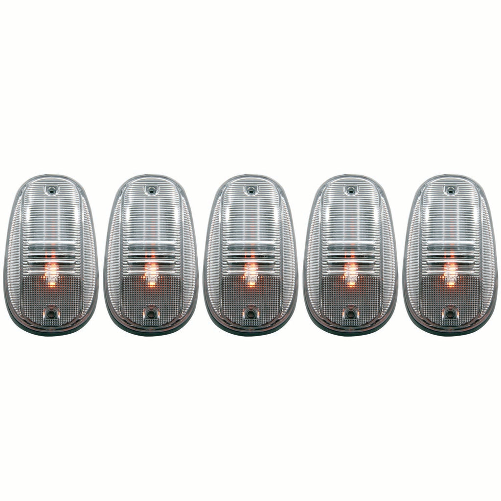 ANZO USA-861092 | Cab Roof Light Assembly; Clear Lens; 5 pc.; LED Replacement For Factory Cab Lights Only; Does Not Incl. Harness;