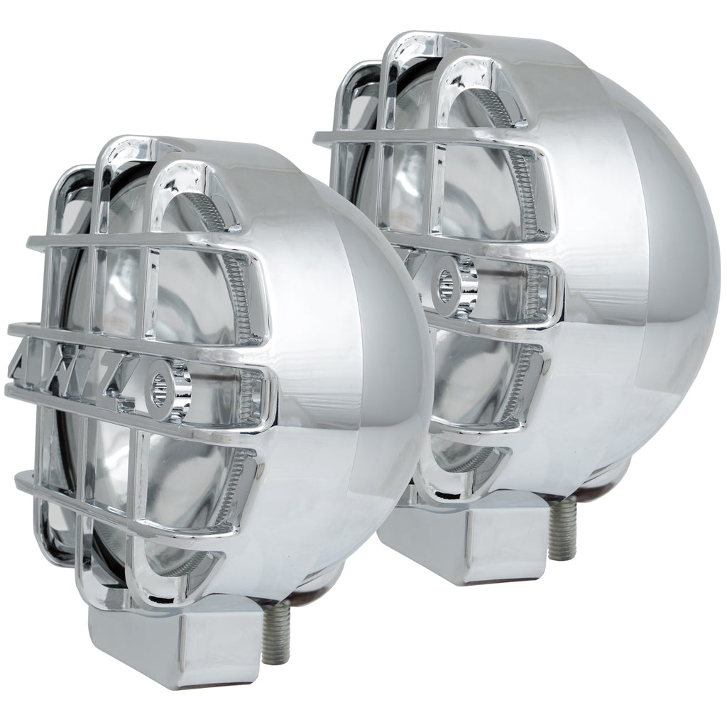 ANZO USA-861095 | HID Off Road Light; Round; 6 in; Chrome; w/Lens Protector;Pair