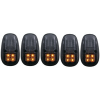ANZO USA-861098 | Cab Roof Light Assembly; Smoke Lens; 5 pc.; LED Replacement For Factory Cab Lights Only; Does Not Incl. Harness;