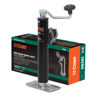 Pipe-Mount Swivel Jack with Top Handle (5000 lbs 10" Travel Packaged)