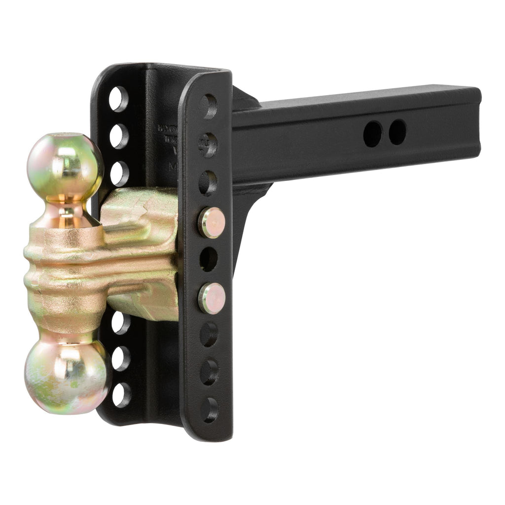 Adjustable Channel Mount with Dual Ball (2" Shank 14000 lbs. 6" Drop)
