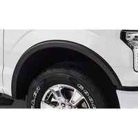 Bushwacker 20095-02 Black OE-Style Smooth Finish Front Fender Flares for 2015-2017 Ford F-150