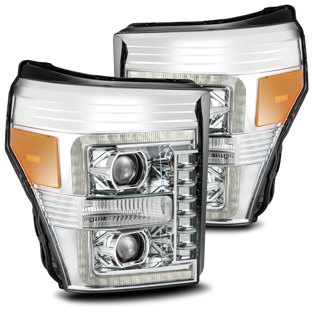 Projector Headlights Plank Style Design Chrome