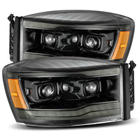Projector Headlights Plank Style Design Midnight Black