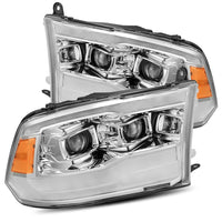 09-18 Ram Truck Projector Headlights Plank Style Design Chrome w/ Sequential Signal Top/Bottom DRL
