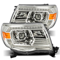 Projector Headlights Plank Style Design Chrome