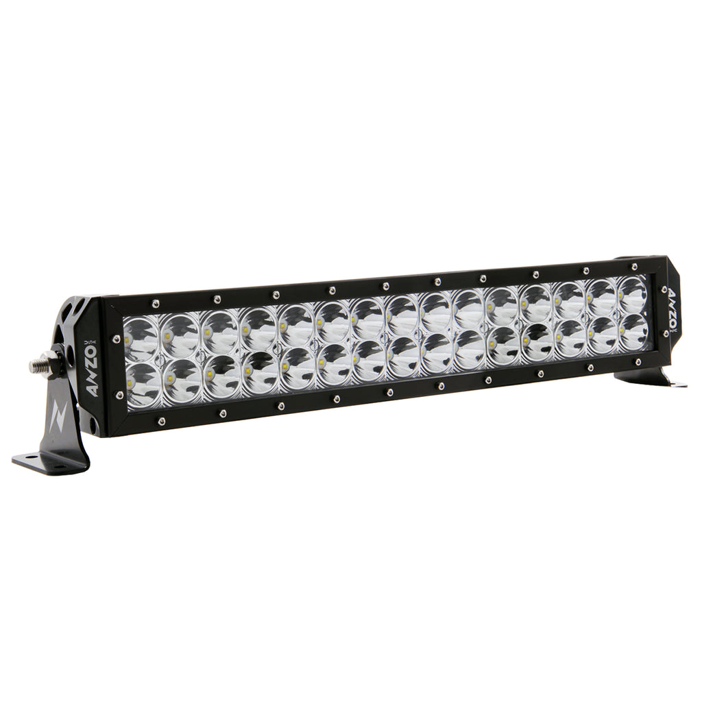 ANZO USA-881032 | Rugged Vision Off Road LED Light Bar; Rectangle; 20 In.; 3W; High Intensity LED; Spot;