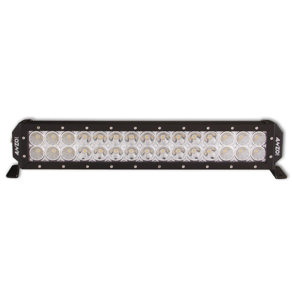 ANZO USA-881040 | Rugged Vision Off Road LED Light Bar; 20 in.; 3W; High Intensity LED; Combo Spot And Flood;
