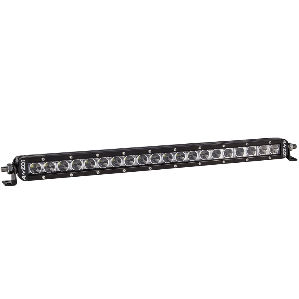 ANZO USA-881048 | Rugged Vision Off Road LED Light Bar; 20 in.; 5W; High Intensity LED; Single Row; Spot;