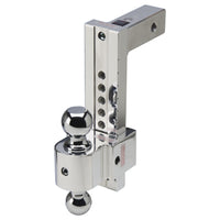 Flash STBM adj alum ball mount, anti-rattle, 10'' drop 11'' rise, 2'' & 2-5/16''