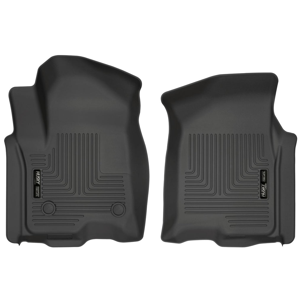 Husky Liners 13211 | Husky Liners Front Floor Liners, Fits 19-C SILVERADO/SIERRA 1500 WEATHERBEATER SERIES BLACK FRONT FLOOR LINERS
