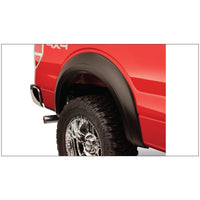 Bushwacker 20020-11 Black Extend-A-Fender Style Smooth Finish Rear Fender Flares for 1992-1996 Ford Bronco F-150 F-250; 1992-1997 F-350 Super Duty (Excludes Dually)