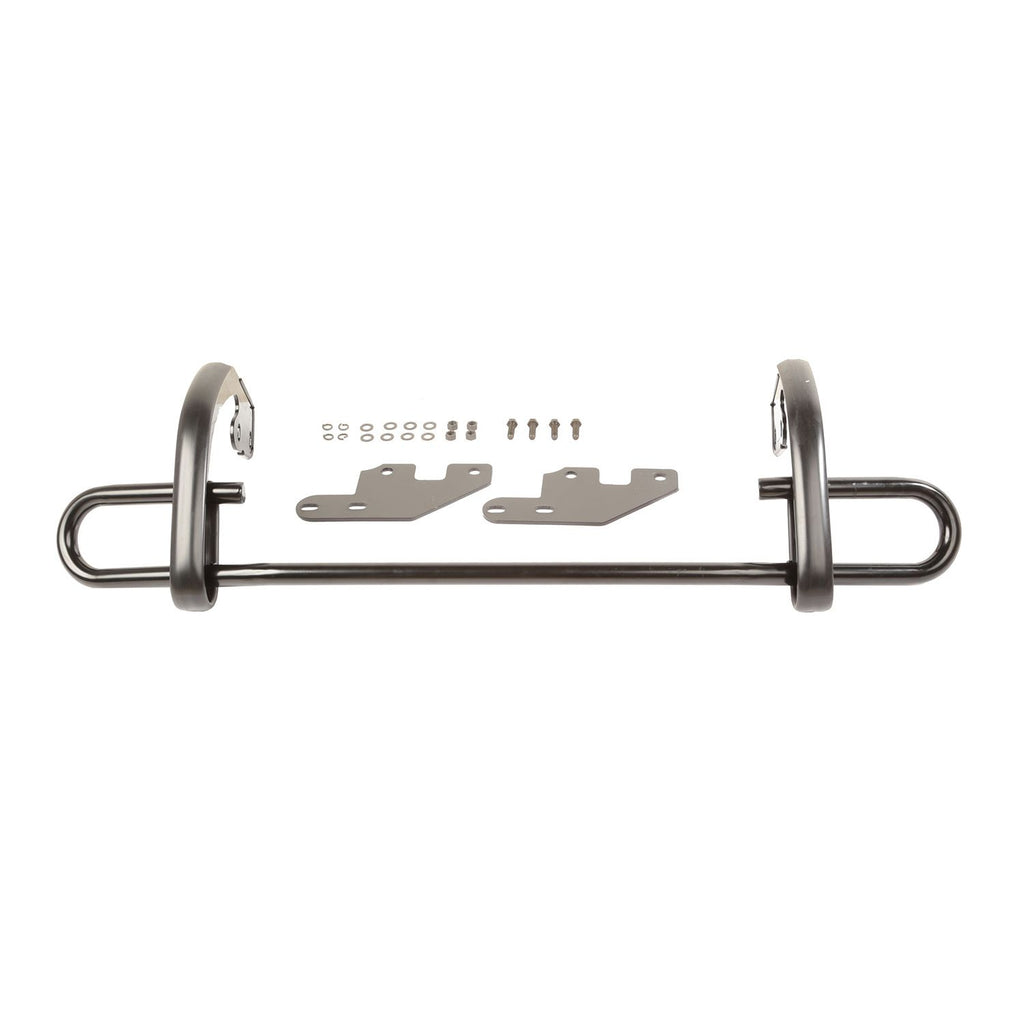 Rear Bumper Guard Black. Double Tube; 11-21 WK2