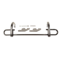 Rear Bumper Guard Black. Double Tube; 11-21 WK2