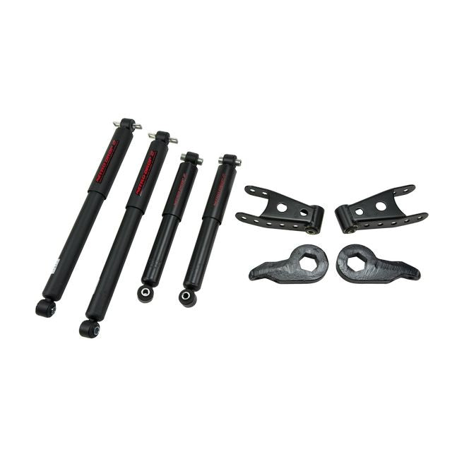 BELLTECH 766ND LOWERING KITS  Front And Rear Complete Kit W/ Nitro Drop 2 Shocks 1992-1999 Chevrolet Tahoe/Yukon (2DR) 1 in. or 3 in. F/1 in. R drop W/ Nitro Drop II Shocks