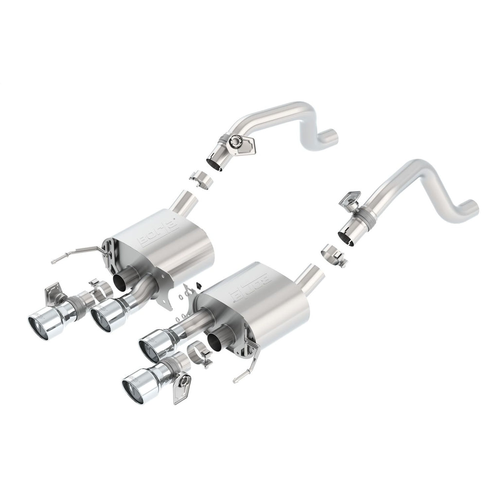 Borla 11874 | Borla S-Type Axle-Back Exhaust System for 2014-2019 Chevrolet Corvette (C7) 6.2L V8 Automatic; Manual Transmission; Rear Wheel Drive 2-Door w/NPP Dual Mode Exhaust.
