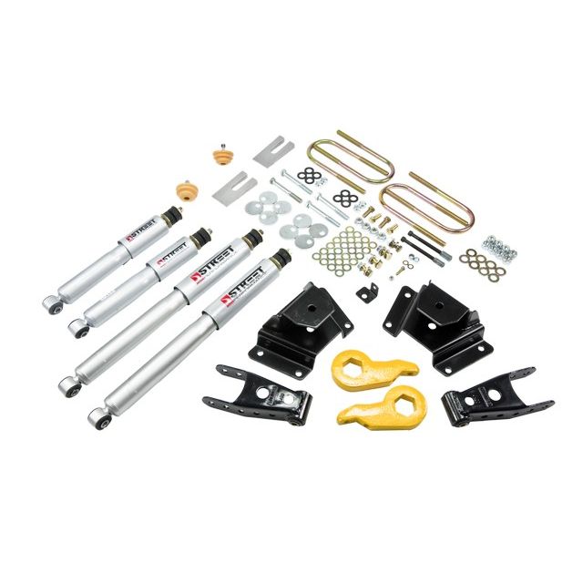 BELLTECH 937SP LOWERING KITS  Front And Rear Complete Kit W/ Street Performance Shocks 1997-2003 Ford F150 ((All Cabs) 4WD) 1 in. or 3 in. F/3 in. R drop W/ Street Performance Shocks