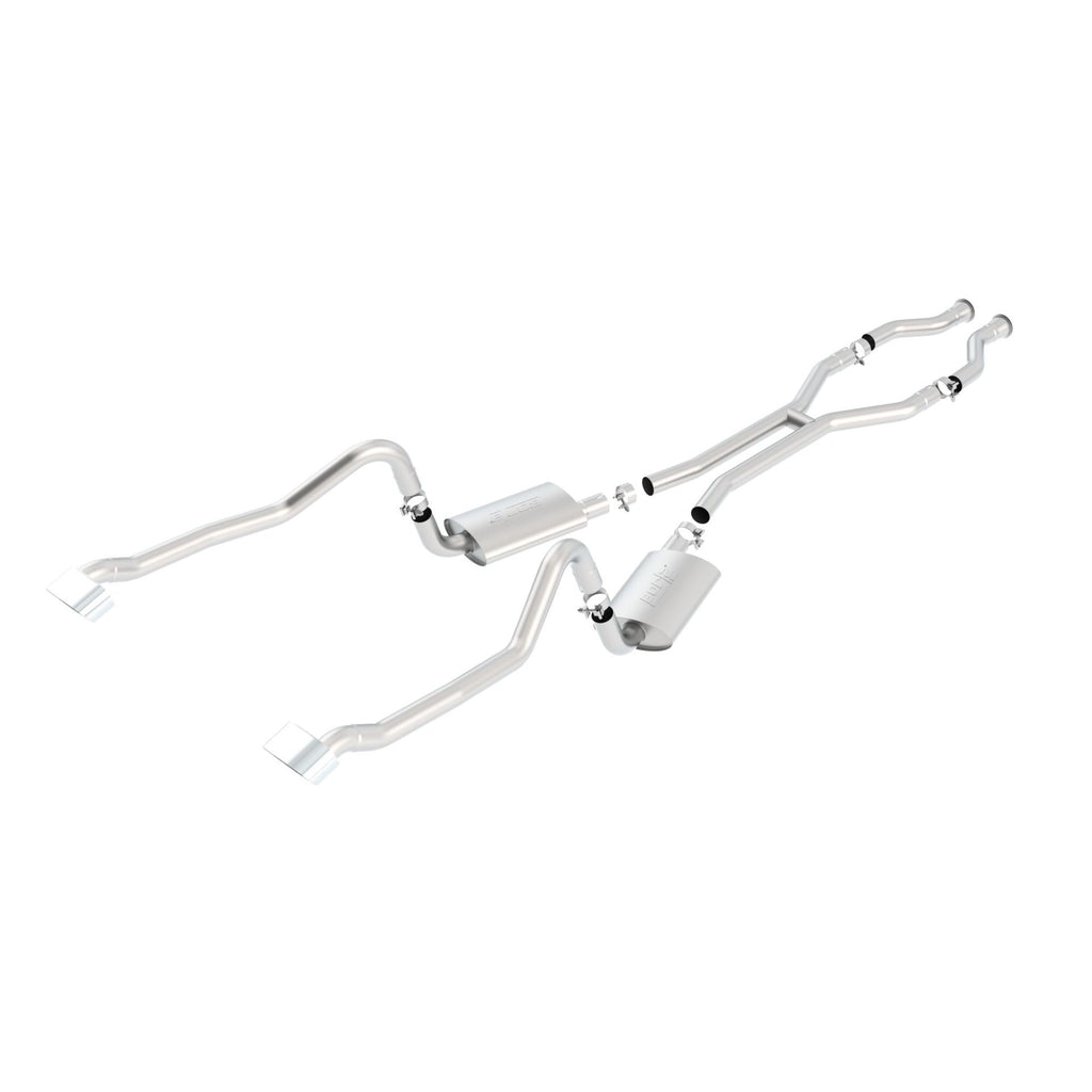 Borla 100407 | Borla S-Type Manifold-Back Exhaust System for 1971 Plymouth Barracuda 383 CID V8 Automatic and Manual Transmission.