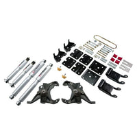 BELLTECH 768SP LOWERING KITS  Front And Rear Complete Kit W/ Street Performance Shocks 1995-2002 Chevrolet Astro/Safari (2WD w/ Factory Steel Leaf) 2 in. F/3.5 in. R drop W/ Street Performance Shocks