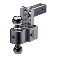 Flash STBM adj. alum. ball mount, anti-rattle, 4'' drop 5'' rise, 2'' & 2-5/16''