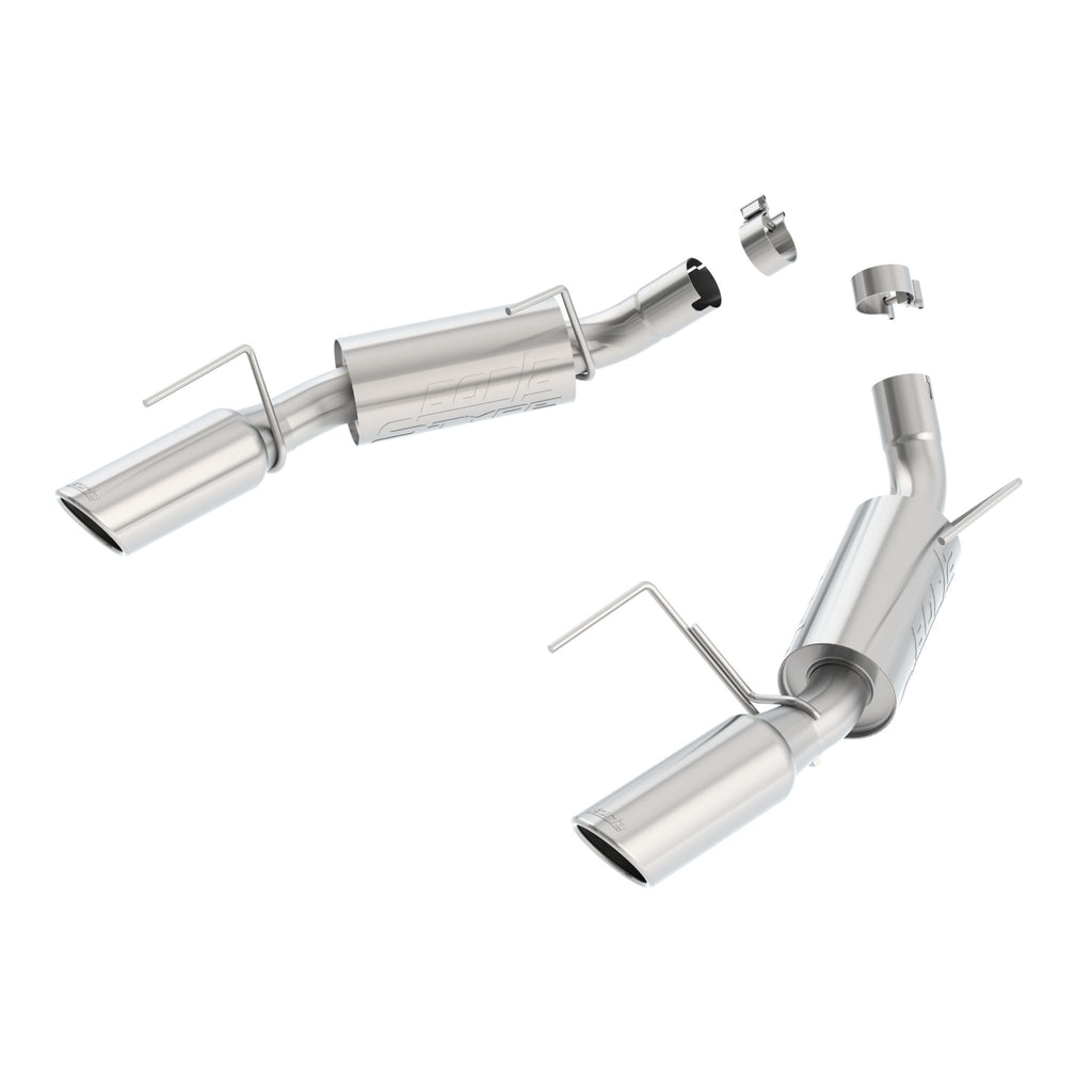 Borla 11777 | Borla S-Type Axle-Back Exhaust System for 2010 Ford Mustang GT 4.6L V8 Automatic; Manual Transmission; Rear Wheel Drive 2-Door Coupe; Convertible.