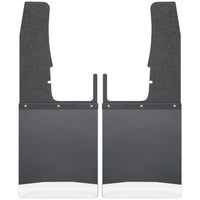 Husky Liners 17102 | Husky Liners Kick Back Mud Flaps Front 12 Wide - Black Top and Stainless Steel Weight, Fits 09-C RAM 1500.2500/3500 KICK BACK MUD FLAPS FRONT 12IN WIDE - BLACK TOP AND STAINLESS STEEL WEIGHT