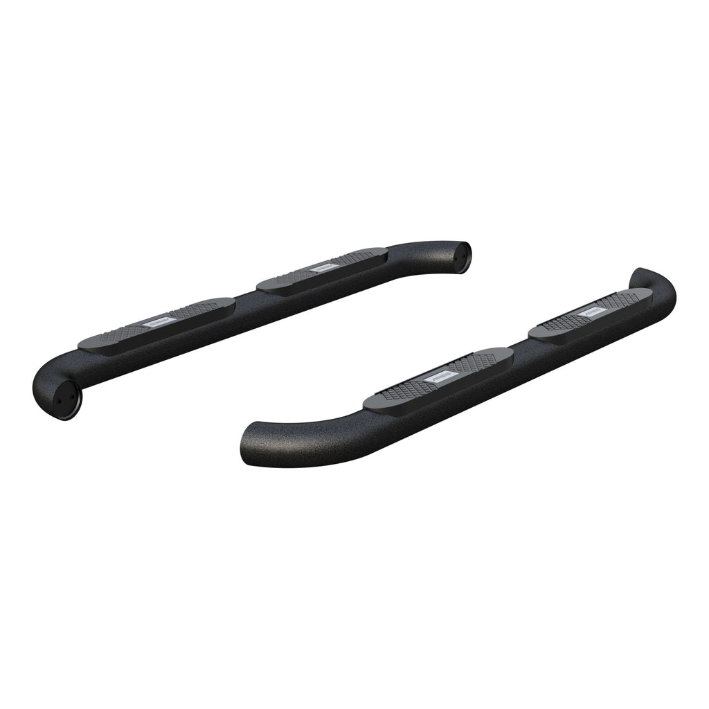 Big Step 4" Black Aluminum Round Side Bars Select Dodge Ram 1500