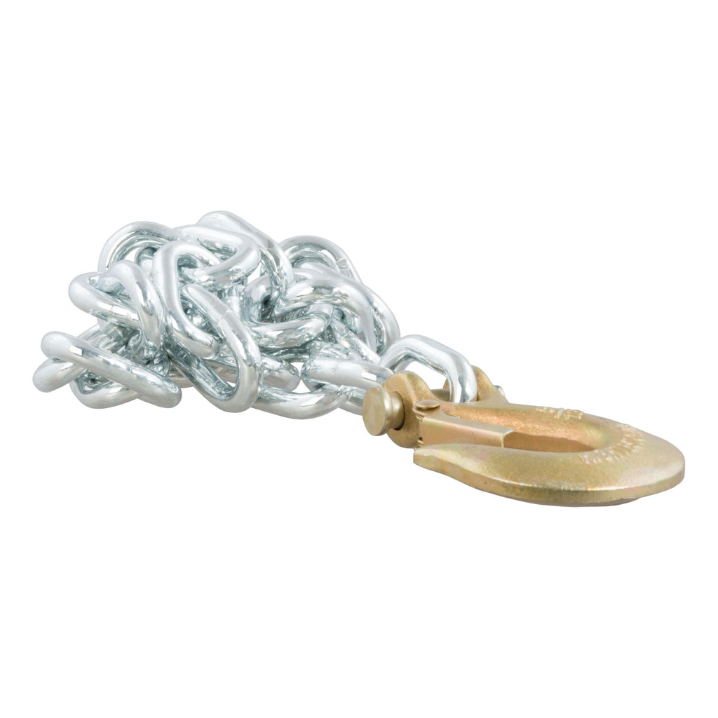 35" Safety Chain with 1 Clevis Hook (11700 lbs Clear Zinc)