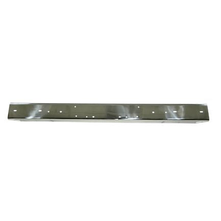 Stainless Steel Front Bumper Without Holes; 97-06 Jeep Wrangler TJ