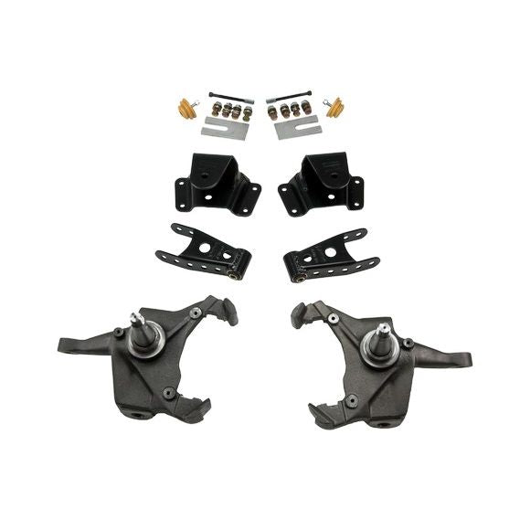 BELLTECH 728 LOWERING KITS  Front And Rear Complete Kit W/O Shocks 1975-1991 Chevrolet Silverado C30 1 Ton (Crew Cab & Dually Only) 3 in. F/4 in. R drop W/O Shocks