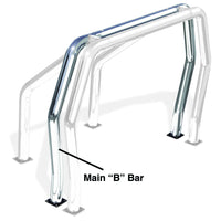 Go Rhino - 94002PS - Go Rhino! Bed Bars - inBin Main Bar