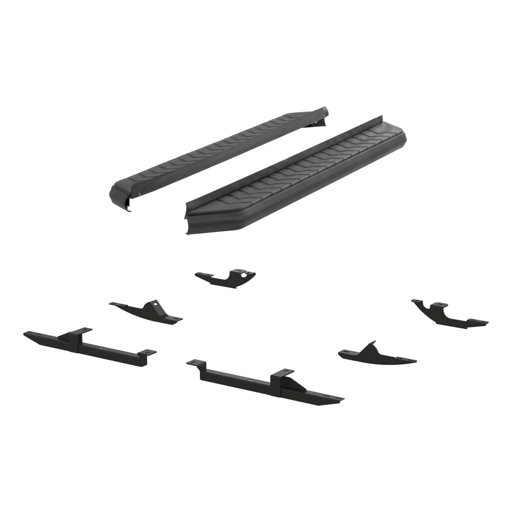 AeroTread 5" x 67" Black Stainless Running Boards Select Jeep Compass Patriot