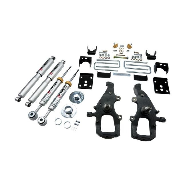 BELLTECH 911SP LOWERING KITS  Front And Rear Complete Kit W/ Street Performance Shocks 2004-2008 Ford F150 (2WD (All Cabs)) +1 in. to -3 in. F/5 in. R drop W/ Street Performance Shocks