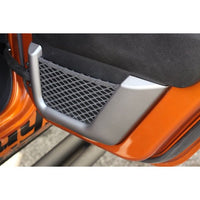 Rugged Ridge 11157.22 | Door Net Trim, Charcoal, 2nd Row; 11-16 Wrangler