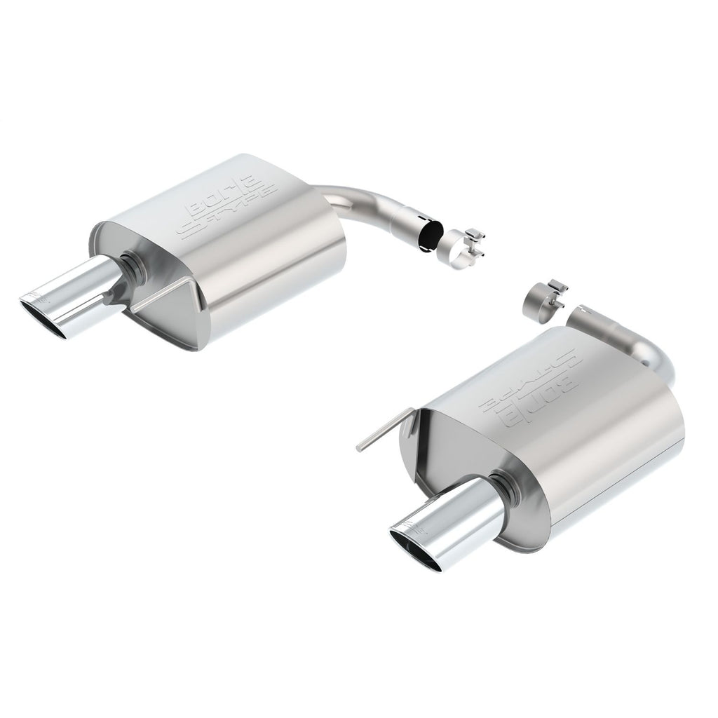 Borla 11938 | Borla S-TYPE S RD RL AC SR TIP 4.00" X 9.00" for 2015-2020 Ford Mustang; Convertible 2.3L ECOBOOST AT/MT RWD 2DR 2.25" "S-TYPE S RD RL AC SR TIP 4.00" X 9.00".