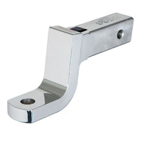 Fixed aluminum ball mount with a 4'' drop 3'' rise with a 1'' ball hole
