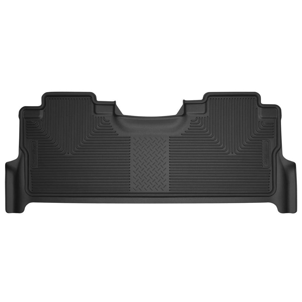 Husky Liners 53381 | Husky Liners 2nd Seat Floor Liner (with factory box), Fits 17-C F250/F350/F450 CREW CAB 2ND SEAT LINER(FOOTWELL COVERAGE)W/UNDERSEAT STORAGE X-ACT CONTOUR BLK