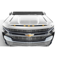 Auto Ventshade 753168-GAZ Aeroskin LightShield Color Hood Protector Summit White for 2019-2022 Chevrolet Silverado 1500