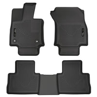 Husky Liners 95501 | Husky Liners Front & 2nd Seat Floor Liners, Fits 19-C RAV4 BLACK FRONT AND REAR FLOOR LINERS