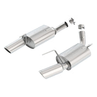 Borla 11752 | Borla Touring Axle-Back Exhaust System for 2005-2009 Ford Mustang GT 4.6L V8/ 2007-2009 Ford Mustang Shelby GT500 5.4L V8 SC Automatic; Manual Transmission; Rear Wheel Drive 2-Door Coupe; Convertible.