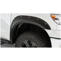 Bushwacker 30023-02 Black Pocket/Rivet Style Smooth Finish Front Fender Flares for 2007-2013 Toyota Tundra