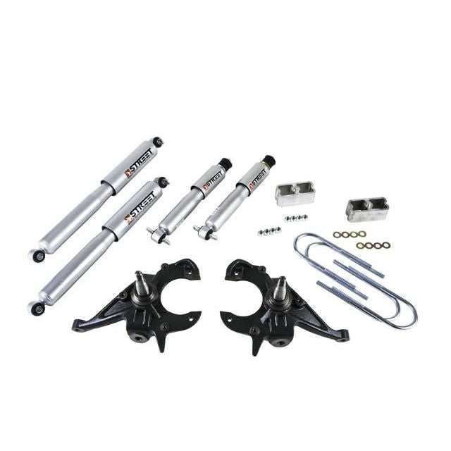 BELLTECH 612SP LOWERING KITS  Front And Rear Complete Kit W/ Street Performance Shocks 1982-2004 Chevrolet S10/S15 Pickup 4&6 cyl. (Std Cab) 83-97 Chevrolet Blazer/Jimmy 4&6 cyl. 2 in. F/2 in. R drop W/ Street Performance Shocks