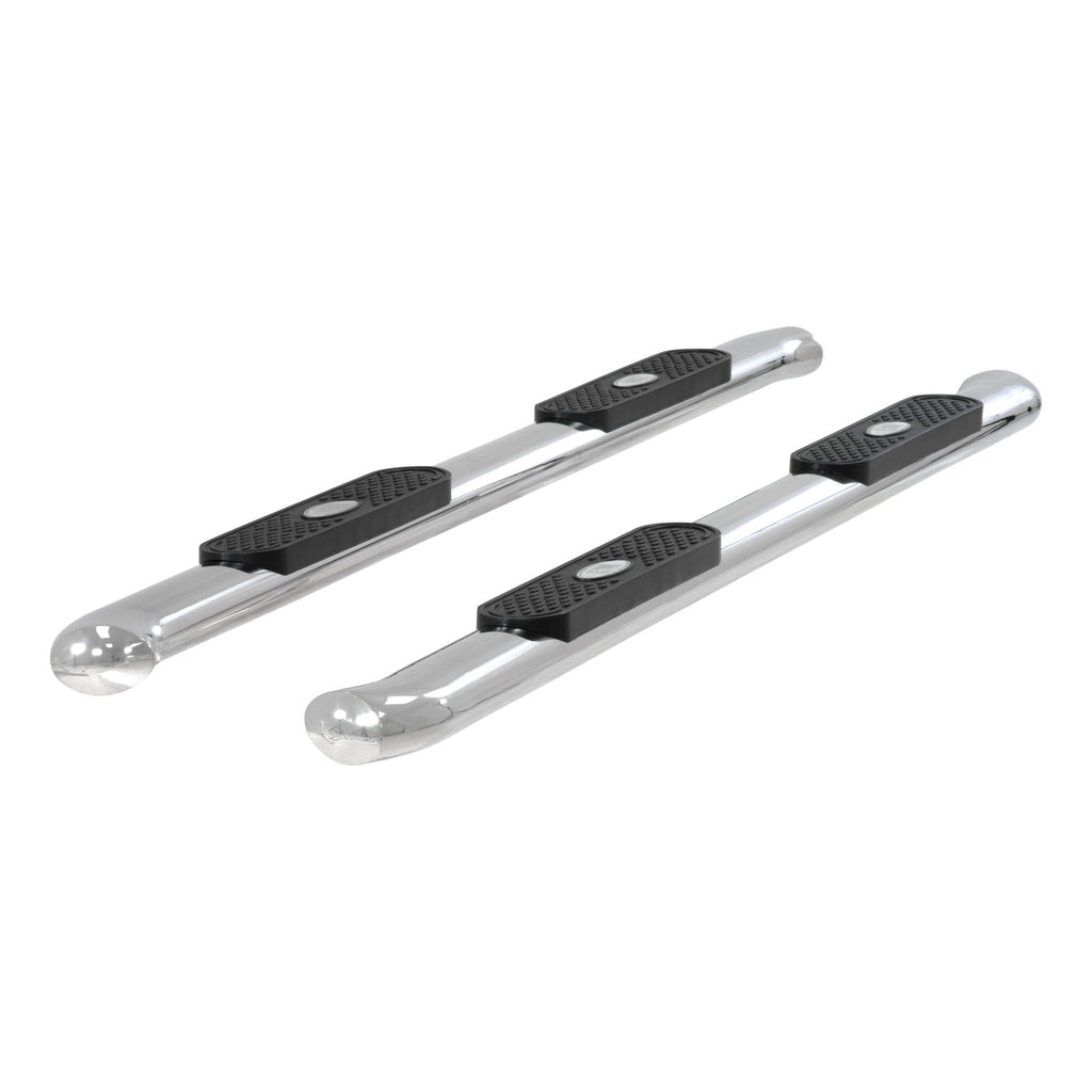 4" Polished Stainless Oval Side Bars Select Silverado Sierra 1500 2500 3500