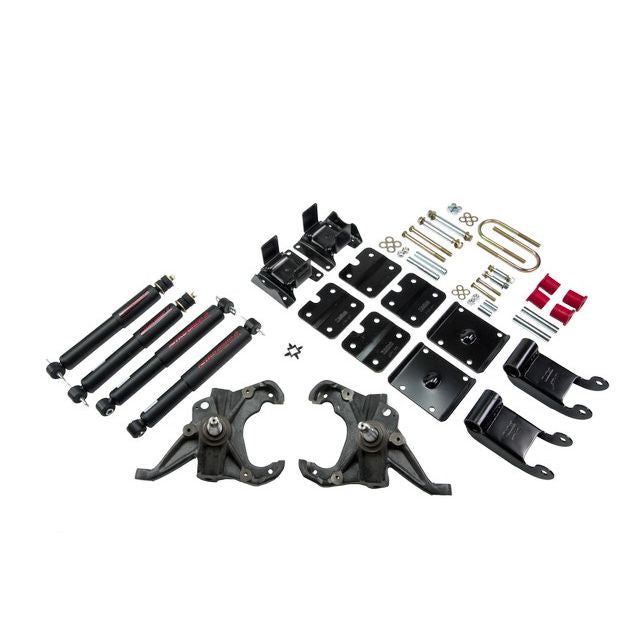 BELLTECH 771ND LOWERING KITS  Front And Rear Complete Kit W/ Nitro Drop 2 Shocks 1985-1995 Chevrolet Astro/Safari (2WD w/ Factory Composite Leaf) 2 in. F/2.5 in. R drop W/ Nitro Drop II Shocks