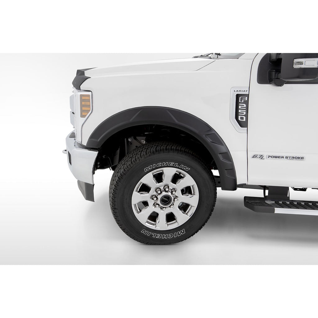 Bushwacker 20125-02 DRT Style Fender Flares; Front for 2017-2020 Ford F-250/F-350/F-450 Super Duty